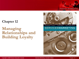 Managing Customer Relationships And Building