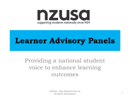 Learner Advisory Panels