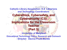 PPT - Educational Technology Policy, and Outreach