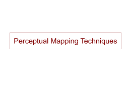 Perceptual Mapping Techniques