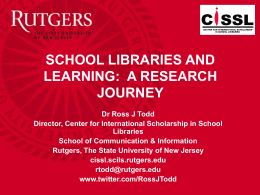Ross Todd School Libraries and Learning