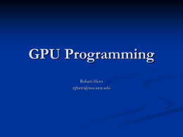 GPU Programming slides