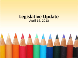A-5 Legislative Update