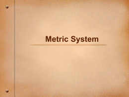 metric system 2 power point 2014