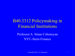 Set 1 - NYU Stern School of Business