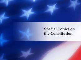 The Constitution of the United States of America: We the People…