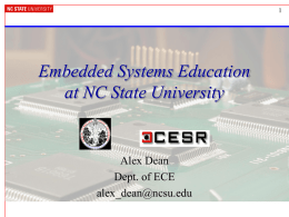 Course Content - NC State University