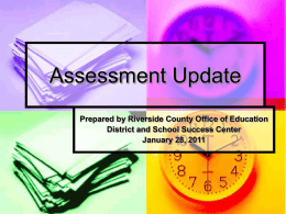Assessment Update 012811