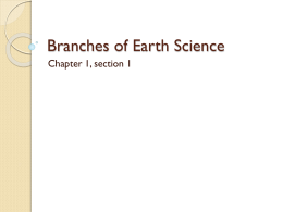 Branches of Earth Science ppt