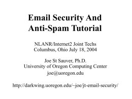 Email Effective Security Practices: 10 Concrete