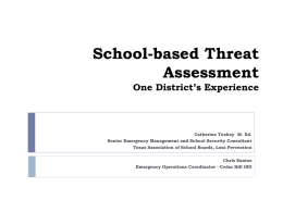 Threat Assessment in Cedar Hill ISD