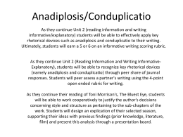 Anadiplosis/Conduplicatio