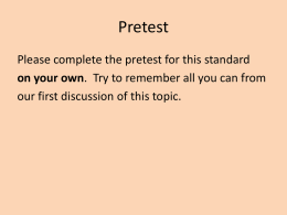 Pretest