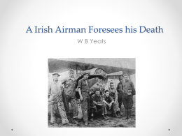 A Irish Airman Foresees his Fate
