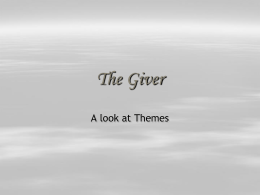 Theme in the GIVER