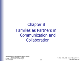 Families as Partners in Communication and Collaboration