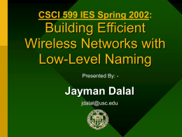 Jayman Dalal - USC Robotics Research Lab