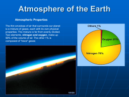 Atmosphere of the Earth Atmospheric Properties
