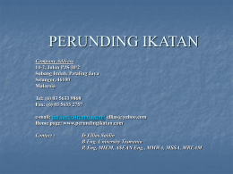 perunding ikatan consultant engineers and project managers