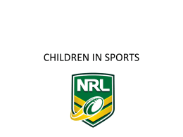 children in sports - Country Rugby League