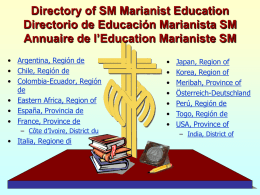 Slide 1 - Familia Marianista