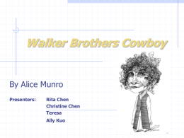 Walker Brothers Cowboy