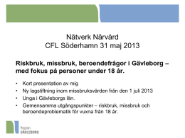 Beroendefrågor - Region Gävleborg
