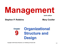 Management 9e.- Robbins and Coulter