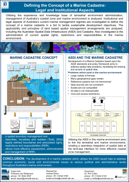 Poster - Centre for Spatial Data Infrastructures and Land