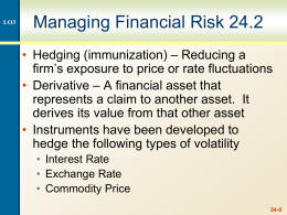 Risk Management: An Introduction to Financial Engineering