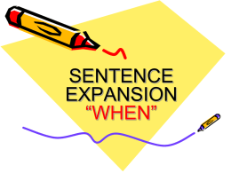 Spivey Sentences - Schoolwires.net
