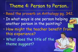 Theme 4: Person to Person336K