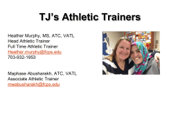 Certified Athletic Trainer