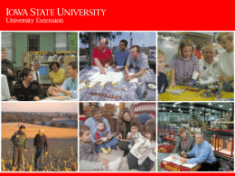 2008 Presentation - Iowa State University Extension and Outreach