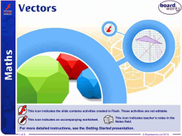 Vectors - Boardworks