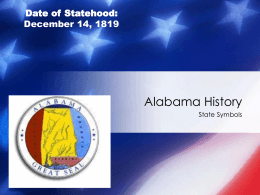 Alabama History – The Symbols