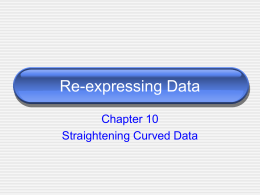 Reexpressingdata