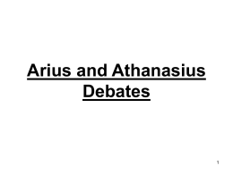 Arius and Athanasius