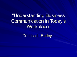 “Writing and Communication”