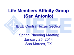CENTRAL TEXAS SECTION OF THE IEEE