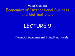Lecture09 - Duke University`s Fuqua School of Business