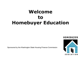 Welcome To Homebuyer Education