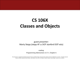 CS 106B Lecture Slides