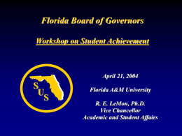 UCF University-wide System for Assessing Student Learning