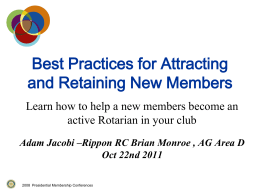 Best Practices for Attracting and Retaining New