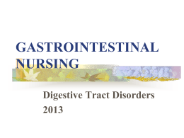 gastrointestinal nursing