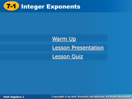 Integer Exponents PowerPoint integer_exponents