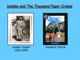 Sadako and The Thousand Paper Cranes