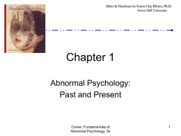Comer, Abnormal Psychology, 6th edition