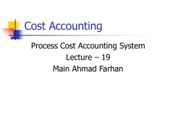 Cost Accounting